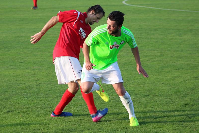 Souboj nováčků v PRODIET I. B třídě mezi Hlízovem a Jestřebí Lhotou skončil výhrou Hlízova 2:0