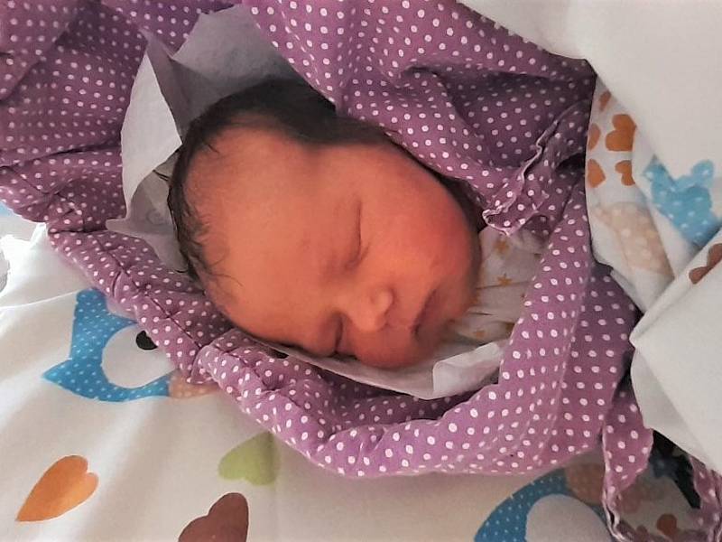Lucie Hofmanová se narodila se 12. listopadu 2021 ve 23:58 s mírami 3 490 g a 50 cm. Radují se z ní maminka Veronika, tatínek Jan a pětiletý bráška Lukášek z Dolních Bučic.