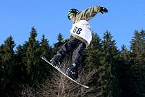 V sobotu 27.2. se na ještědských Pláních jezdil Český pohár ve snowboardingu.