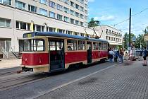 Jízda historických tramvají v Liberci.