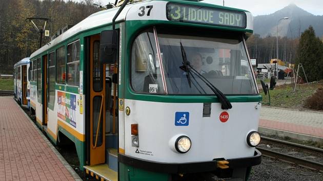 Tramvaj pod Ještědem, MHD Liberec. Ilustrační foto