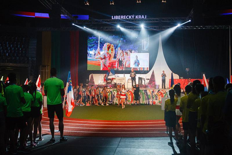 Zahajovací ceremoniál Olympiády dětí a mládeže v Liberci