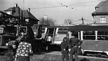 Tramvajová nehoda v Liberci, která se stala v roce 1981.