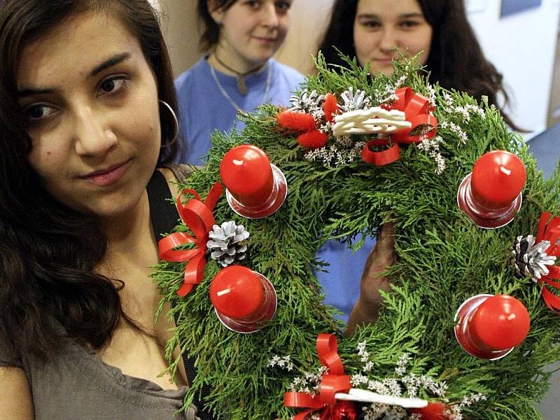 Klienti zařízení sociálních služeb z celého Libereckého kraje v budově Krajského úřadu předváděli a také prodávali své výrobky, nejčastěji s tématikou Vánoc.