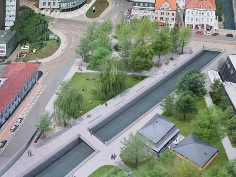 Liberecká náplavka má vzniknout během následujících let v dolním centru  města nedaleko Krajského úřadu, bude se na ní podílet jak kraj  tak město.