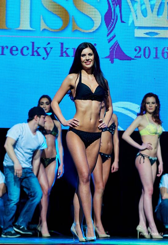 Finálový večer Miss Liberecká kraj 2016 v Kulturním domě v Liberci. Vítězka Tereza Koubková.