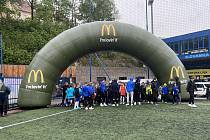 Krajské finále 24. ročníku fotbalové školní soutěže McDonald's Cup v Liberci.
