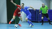 Liberecký Pampuch Team (v červeném) prohrál v domácím duelu II. futsalové ligy s Kladnem 3:5