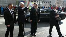 Prezident Miloš Zeman na návštěvě v Tanvaldu.