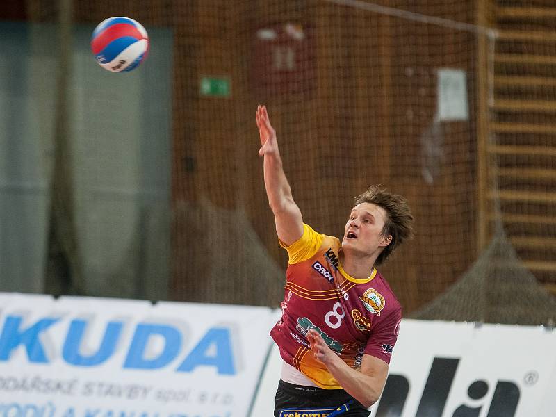 Utkání 1. kola volejbalové UNIQA Extraligy VK Dukla Liberec - VolleyTeam ČZU Praha.