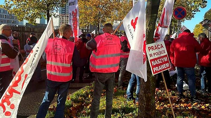 Protest v Lucemburku.