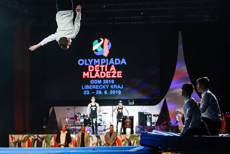 Zahajovací ceremoniál Olympiády dětí a mládeže v Liberci