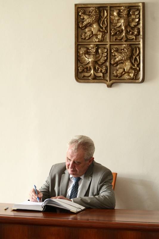 Miloš Zeman v Novém Boru.