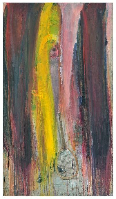 Arnulf Rainer: Tenistka, 1989-1991, sbírka Helmuta Klewana.