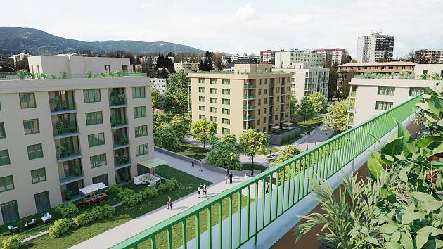 V liberecké čtvrti Františkov vyroste sedm nových bytových domů inspirovaných prvorepublikovou architekturou.