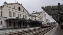 Vlakové nádraží v Liberci.