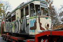 TRAMVAJ Z ROKU 1968. Koupil a věnoval Boveraclubu Helge Maie z Drážďan.