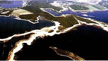 Lužická krajina plná jezer,  kdysi důlní oblast.