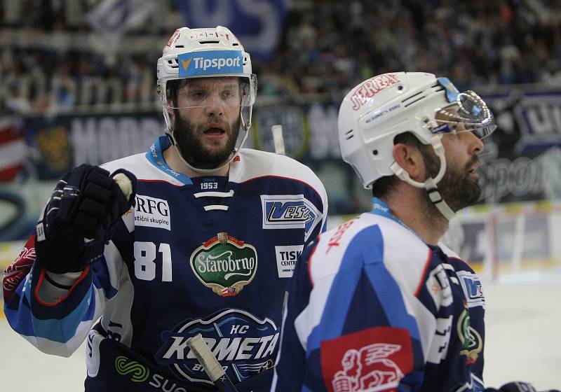 Kometa Brno - Bílí tygři Liberec 7:2 (1:0, 2:2, 4:0).