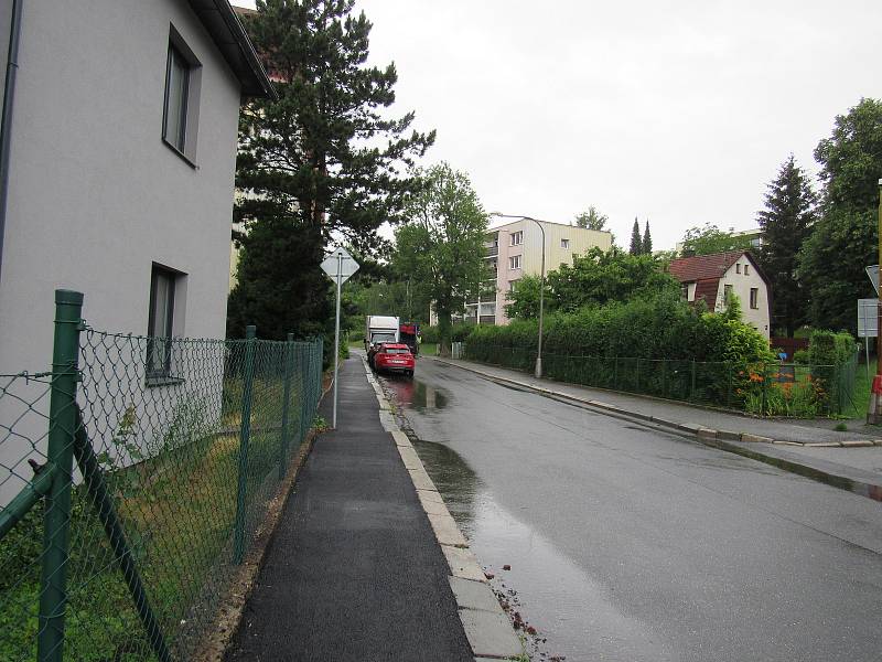Ulice ve Starých Pavlovicích, kterých se situace s dopravní změnou týká.