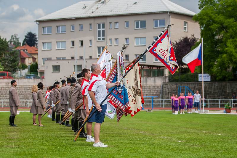 Krajský sokolský slet se konal 10. června v Turnově. Slet byl zahájen slavnostním průvodem z náměstí Českého ráje na městský stadion, kde proběhlo hromadné cvičení.