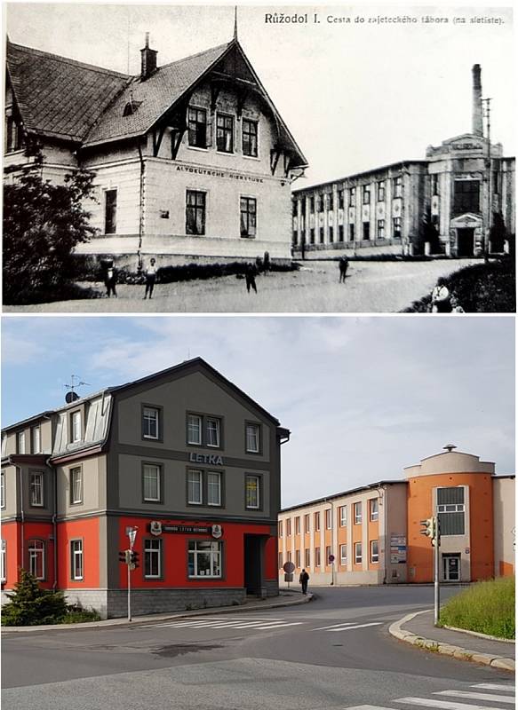 Budova hostince Altdeutsche Bierstube a dnešní restaurace Letka.