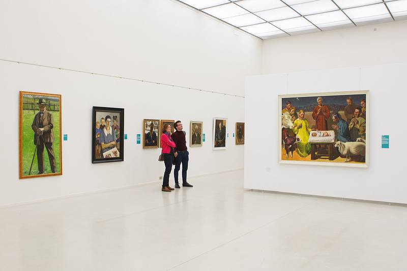 V Oblastní galerii v Liberci začala výstava slezského malíře Paula Gebauera.