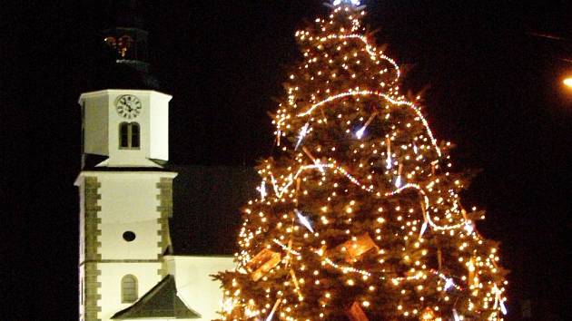 Vánoční strom v Bílým Kostele