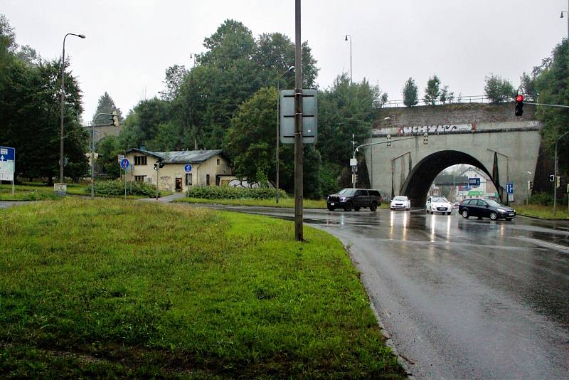 Křižovatka ulic Švermova, Jungmannova a Žitavská v Liberci