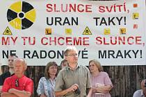 V obci Kotel opět demonstrovali proti těžbě uranu.