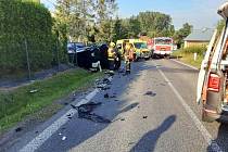 Dopravní nehoda v obci Vlčetín na Liberecku