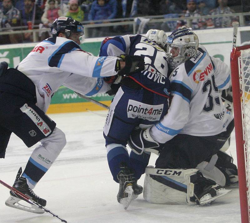 Kometa Brno - Bílí tygři Liberec 7:2 (1:0, 2:2, 4:0).