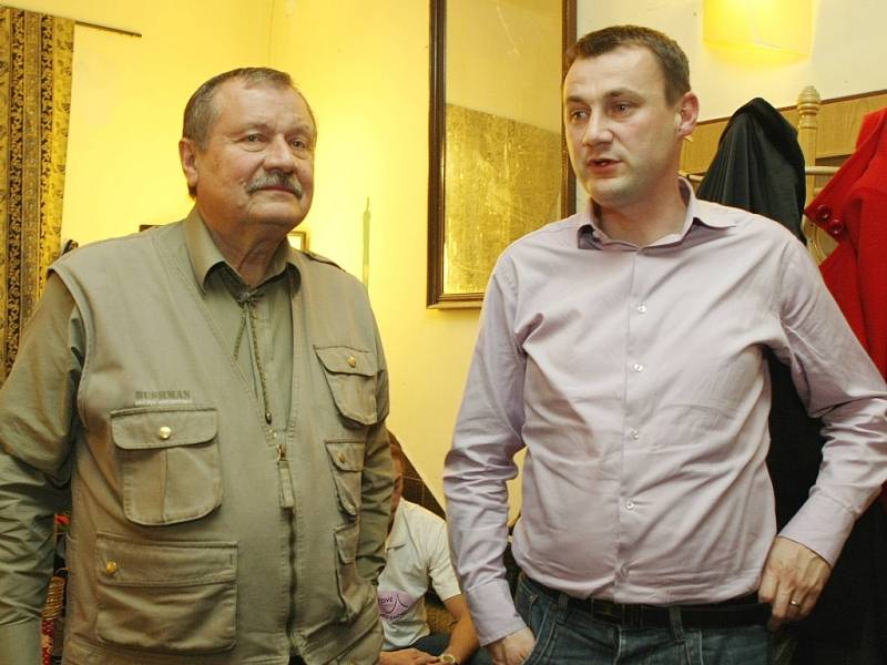 Jiří Drda (vlevo) a Martin Půta z hnutí Starostové pro Liberecký kraj