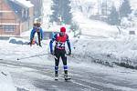 Závod na běžkách Boboloppet se uskutečnil 4. února 2017 v Jizerských horách již po sedmé. Start i cíl 90 kilometrů dlouhé trati byl na stadionu v Bedřichově. Na snímku Miroslav Kalina.
