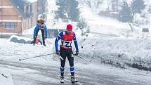 Závod na běžkách Boboloppet se uskutečnil 4. února 2017 v Jizerských horách již po sedmé. Start i cíl 90 kilometrů dlouhé trati byl na stadionu v Bedřichově. Na snímku Miroslav Kalina.