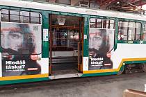 Reklamní kampaň iniciativy Národní probuzení běží do konce ledna i v Liberci. S polepem křižuje město jeden autobus a jedna tramvaj.