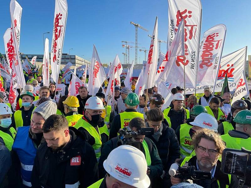 Protest v Lucemburku.