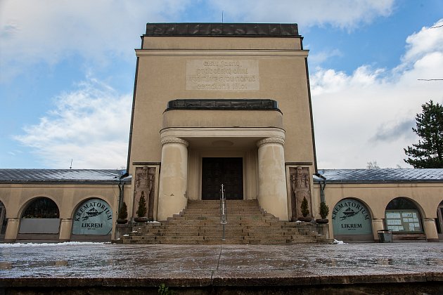 Krematorium v Liberci na snímku ze 14. prosince.