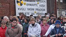 Lidé z Podještědí již proti těžbě uranu několikrát protestovali.