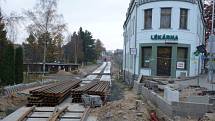 Rekonstrukce tramvajové trati.