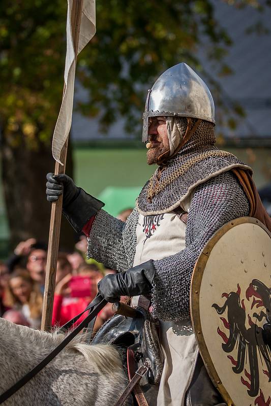 Svatováclavské slavnosti proběhly 28. září na Zámku Svijany. Na snímku je příjezd svatého Václava.