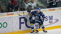 Utkání 46. kola WSM ligy ledního hokeje se odehrálo 3. února v liberecké Home Credit areně. Utkaly se celky HC Benátky nad Jizerou a Rytíři Kladno. Na snímku vpravo Petr Štindl.
