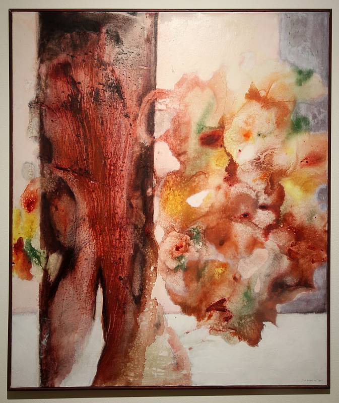 Oblastní galerie v Liberci (OGL) v loňském roce nakoupila umělecká díla za více než milion korun. Na fotce obraz Zdenky Marie Novákové s názvem Zahrada I., 2005, olej plátno, 130 × 110 cm.