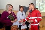 Studenti prvního ročníku střední školy v Kateřinkách byli oceněni za pomoc zraněnému muži.