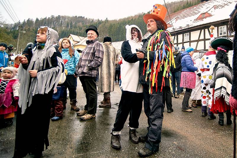 Údolský masopust v Kryštofově Údolí.