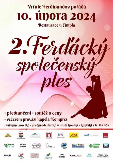 2. Ferďácký společenský ples, Restaurace u Cimpla, Hejnice - Ferdinandov.