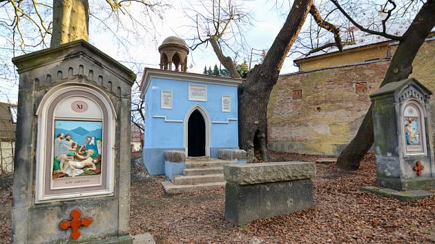 Barokní kaple Božího hrobu u kostela Nalezení sv. Kříže v Liberci.