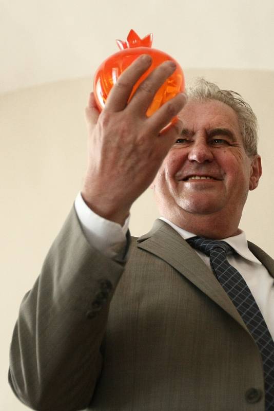 Miloš Zeman v Novém Boru.