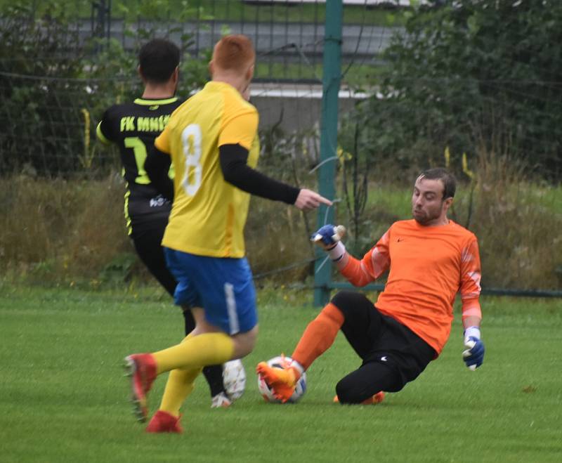 Fotbal, okresní přebor Liberecko: Nová Ves - Mníšek 4:3 (0:2).