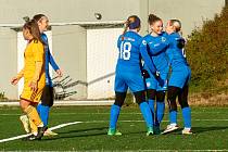 Fotbal, ženy, I. liga: Slovan Liberec - Dukla Praha 3:0 (2:0).